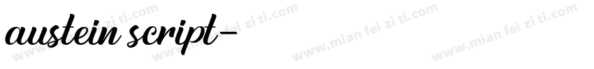 austein script字体转换